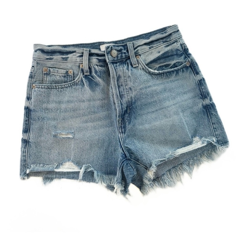 Pistola Revolve Nova Burton Fly Raw Hem Denim Shorts Womens 26